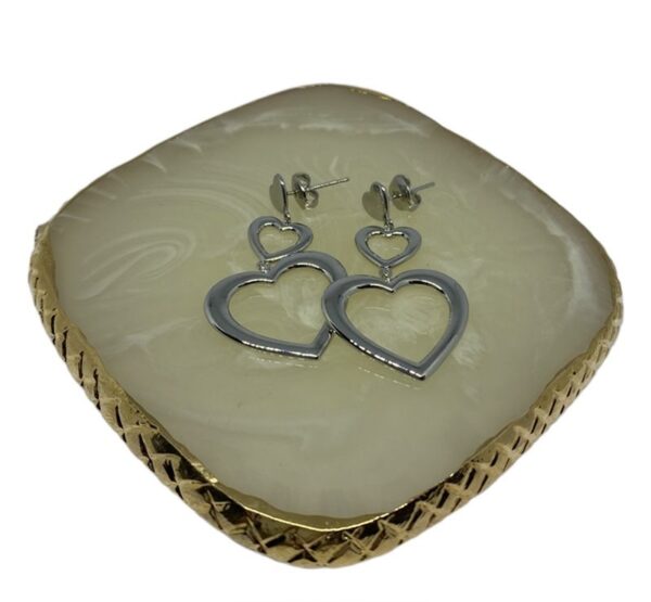 Brincos Double Heart - Image 6